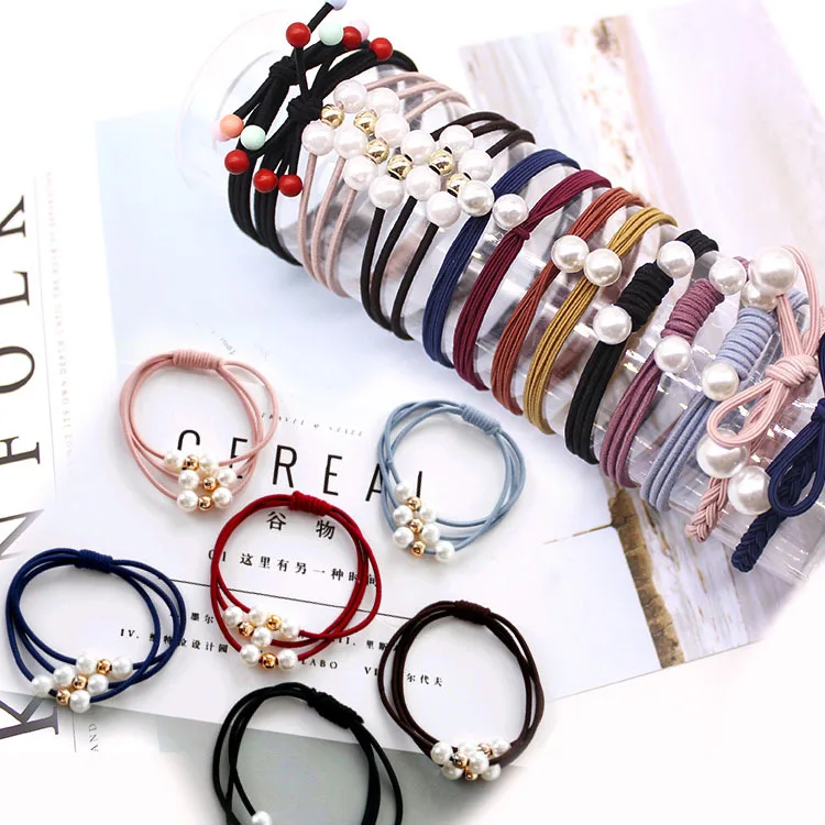 Эластичные резинки для волос женщин и девушек разноцветные эластичные шт./пакет