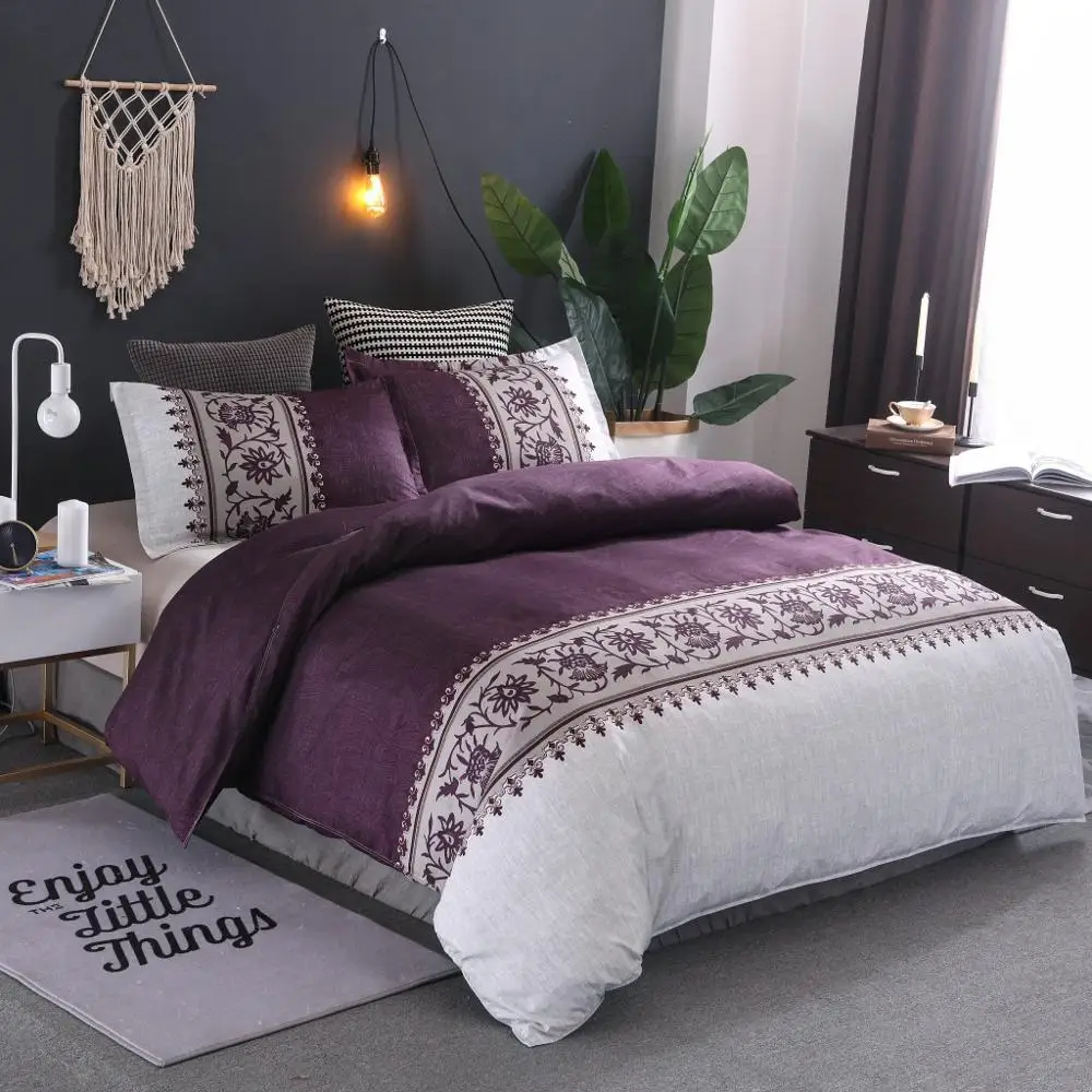 Duvet Cover роскошный комплект постельного белья новый год двуспальная кровать