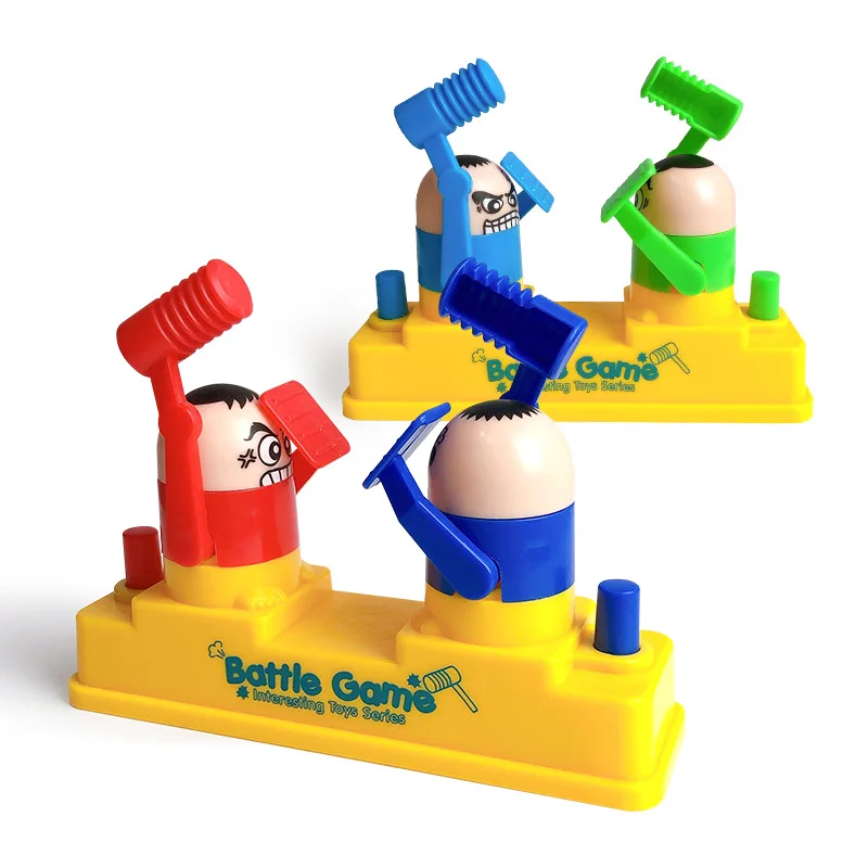 

12cm Funny Practical Joke Children Fight Battle Antistress Toy Prank Parent-Child Interactive Play Table battle Game Kids Toys