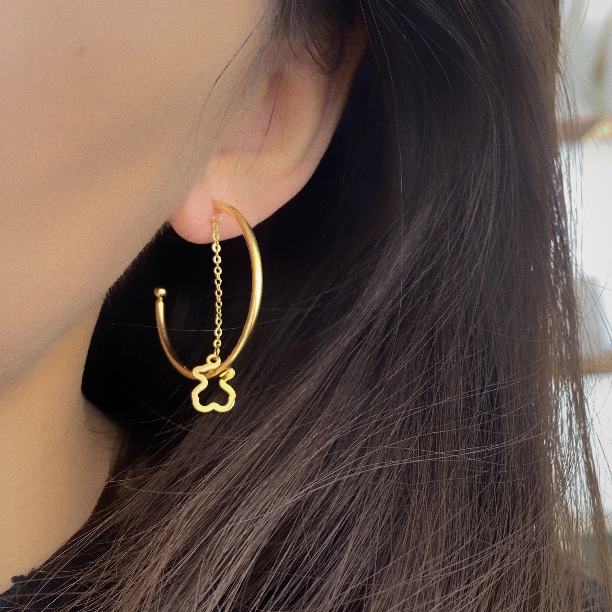 Модный Ювелирный медведь расширители (растяжки) ушных тоннелей из нержавеющей