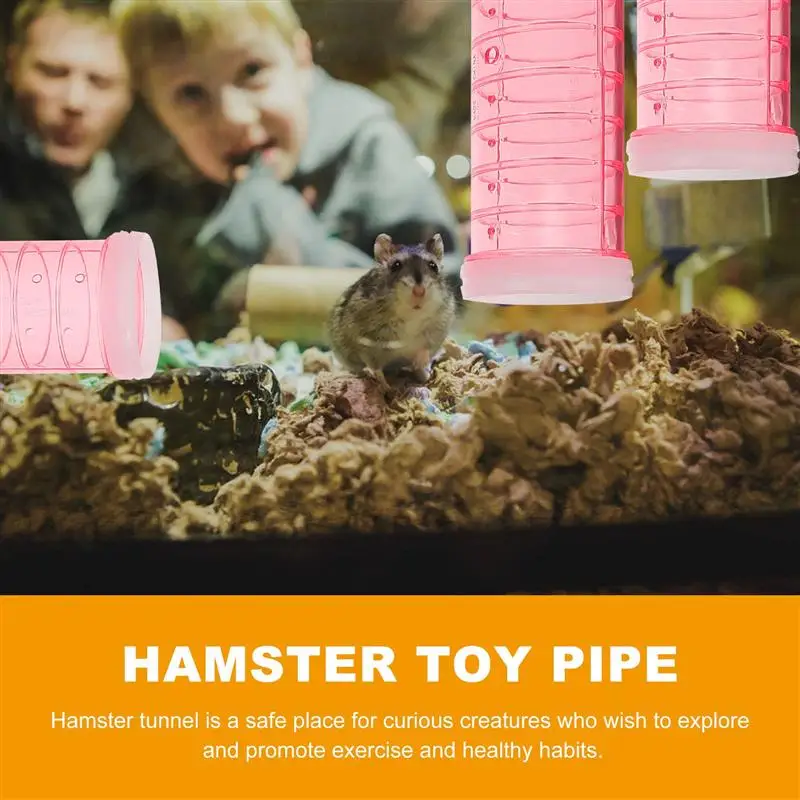 Tubos de conexi&oacute;n para h&aacute;mster, 1 Juego de placas de conexi&oacute;n, tuber&iacute;a externa de aventura, tunel de conexi&oacute;n DIY-3