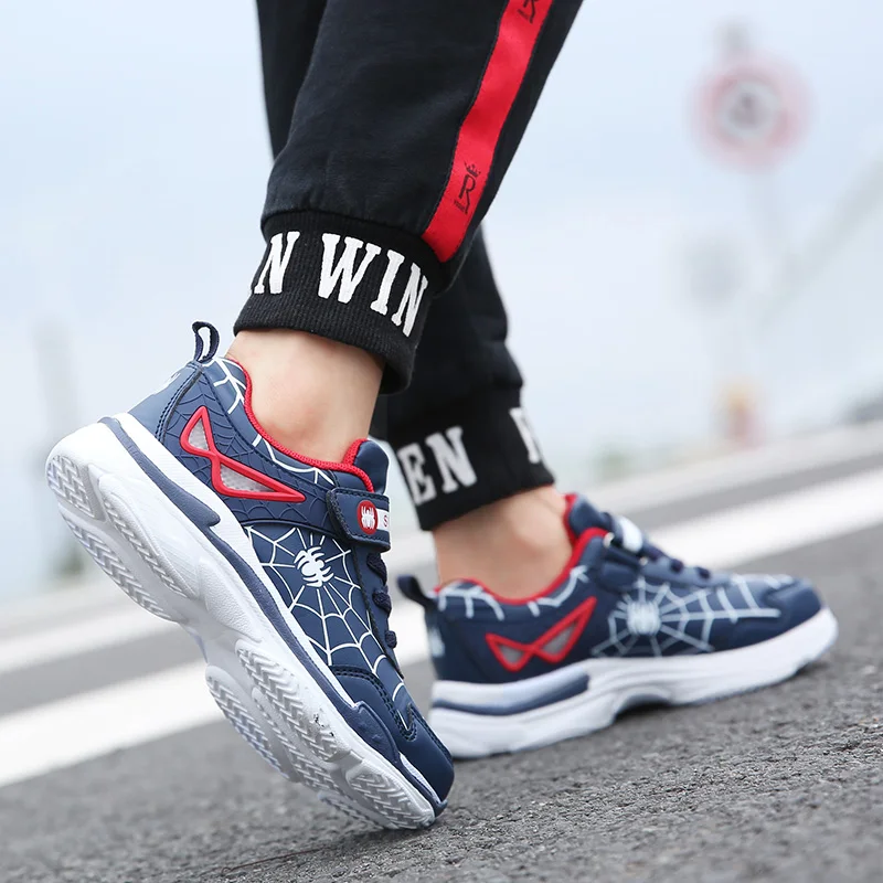 Новинка Весенняя детская обувь Человек-паук с защитой от царапин и