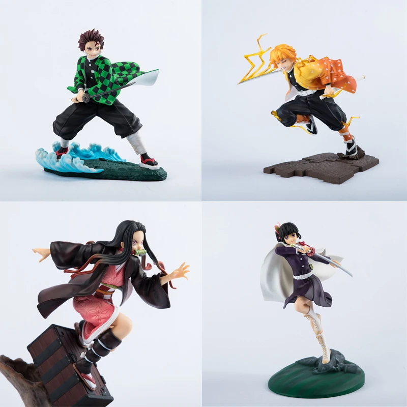 

23cm Anime Demon Slayer Action Figure Tsuyuri Kanao Kamado Nezuko Kamado Tanjirou Agatsuma Zenitsu PVC Collection Model Toy Gift