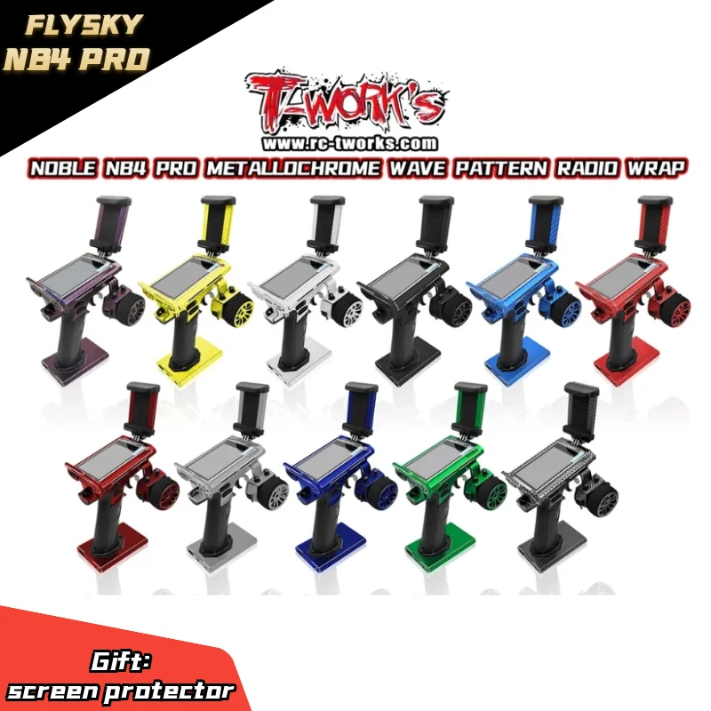 T-WORKS FLYSKY NB4 наклейка для радио кожи зеркальная хромированная песчаная 3D цветная