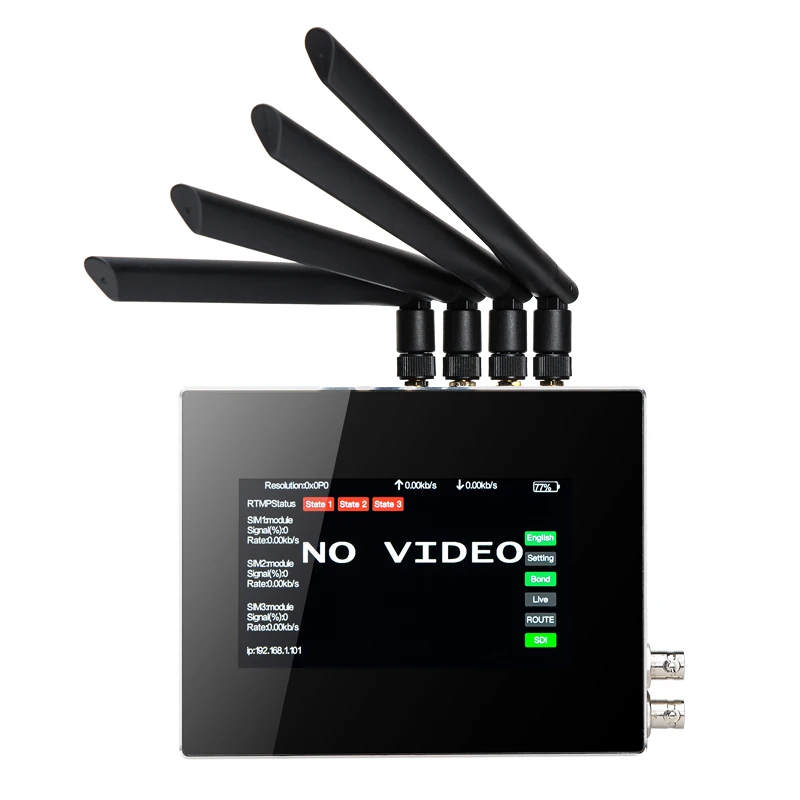 HWCODEC K3 PRO H.265/H.264 3 сим-карты Бонд 4G Multilink SDI HDMI к IP живое потоковое видео кодировщик wifi 4K ABR кодировщик