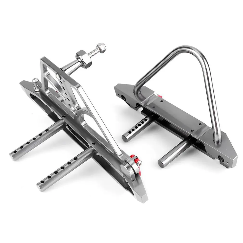 

Модель автомобиля аксессуары металлический передний и задний бампер с консоль с шиной и скобой для Axial Scx10 Scx10 II модель альпинистский автомо...