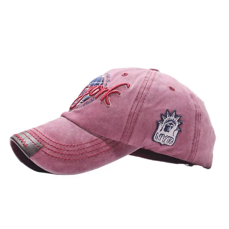Spring Autumn Baseball Cap Hip Hop Creative New York Letter Embroidery Wild Caps Solid Color Men's Outdoor Casual Hat