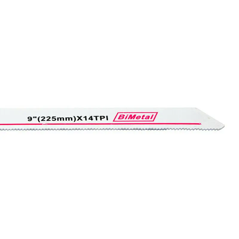 

5pcs Saw Blade 225mm 9``S1122BF 14TPI Bimetal Flexible Metal Cutting Thin Metal Materials (2-8mm) Sharp And Lightweight Tools