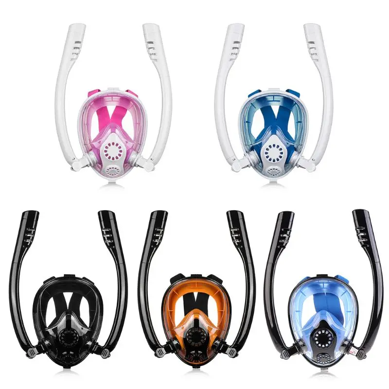 

Diving Mask Anti Fog Dry Full Face Snorkel Scuba Swimming Underwater Snorkeling Masks For Women Men Adult Kids Y4UB