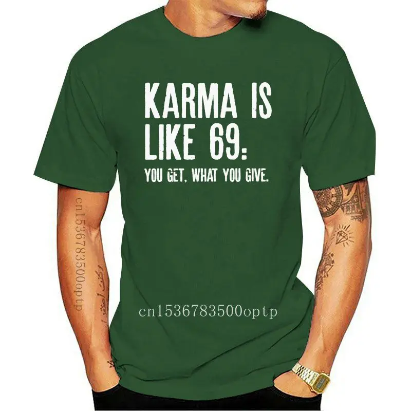 

Новая модная летняя прямая Карма похожа на 69 мужских футболок