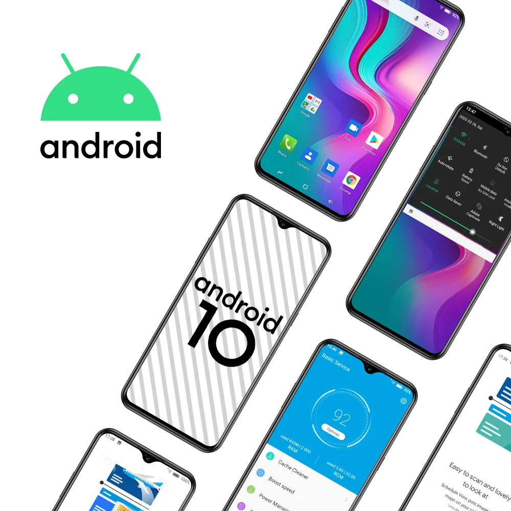 DOOGEE X95 Pro смартфон 4 Гб + 32 ГБ Helio A20 Android 10 OS мобильных телефонов 13MP тройной Камера 6 52