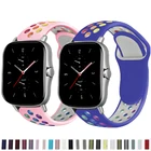 Ремешок для часов Amazfit GTS 2 2e GTS2 Mini GTR 42 мм 47 мм GTR2 2e stratos 2 3, силиконовый браслет для часов Amazfit bip, 20 мм 22 мм