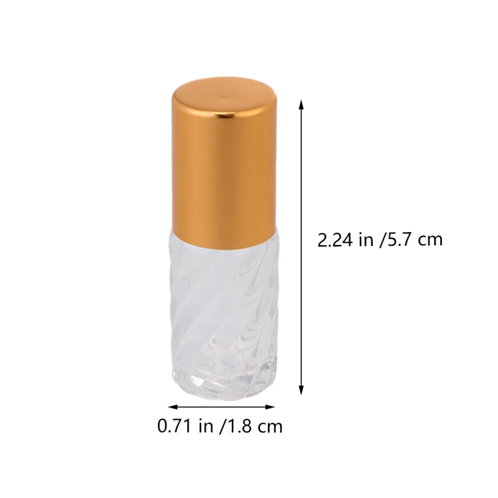 

8pcs 5ml Travel Essential Oil Roller Bottle Glass Cosmetic Containers Vials