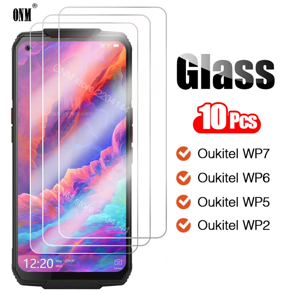 10 шт. закаленное стекло для Oukitel WP7 WP6 WP5 WP2 защита экрана Защитная стеклянная