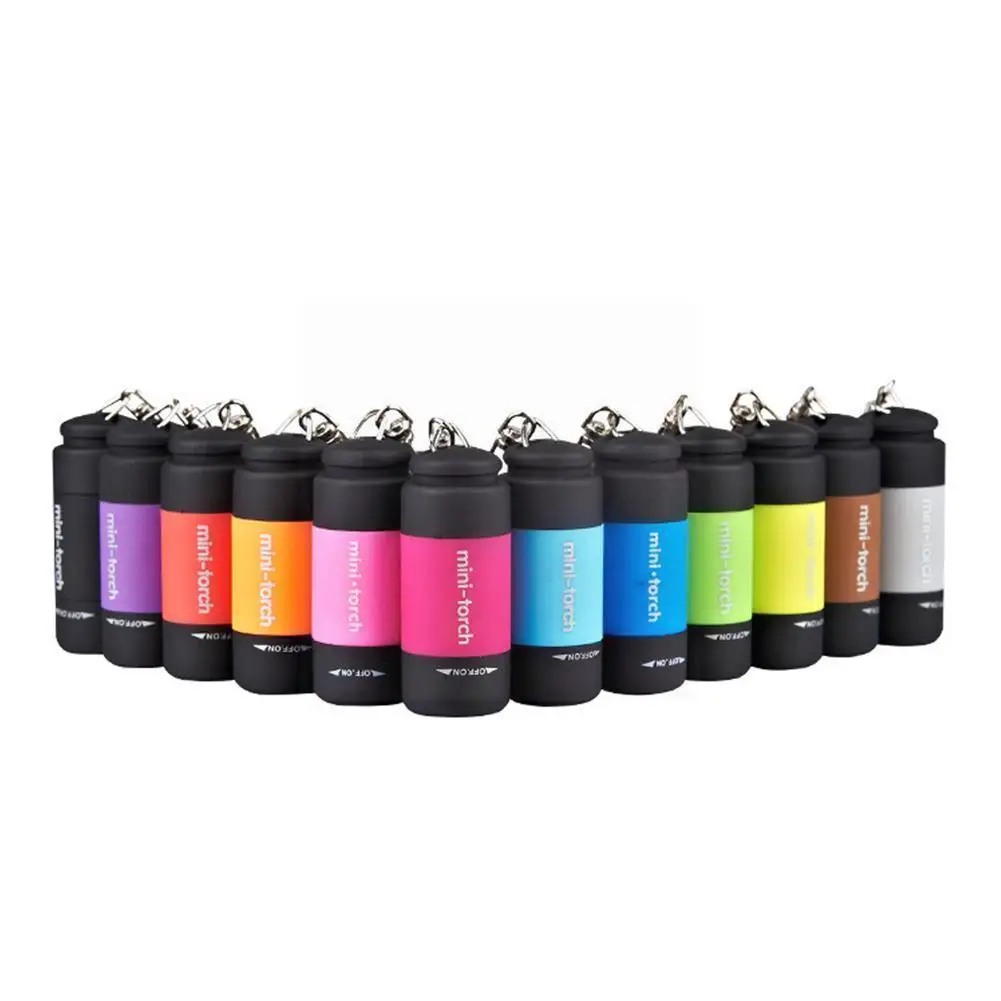 

1pc Mini Keychain Pocket Torch Usb Rechargeable Led Flashlight Portable Outdoor Flashlight Lamp Waterproof Light Camping Hi X2l9