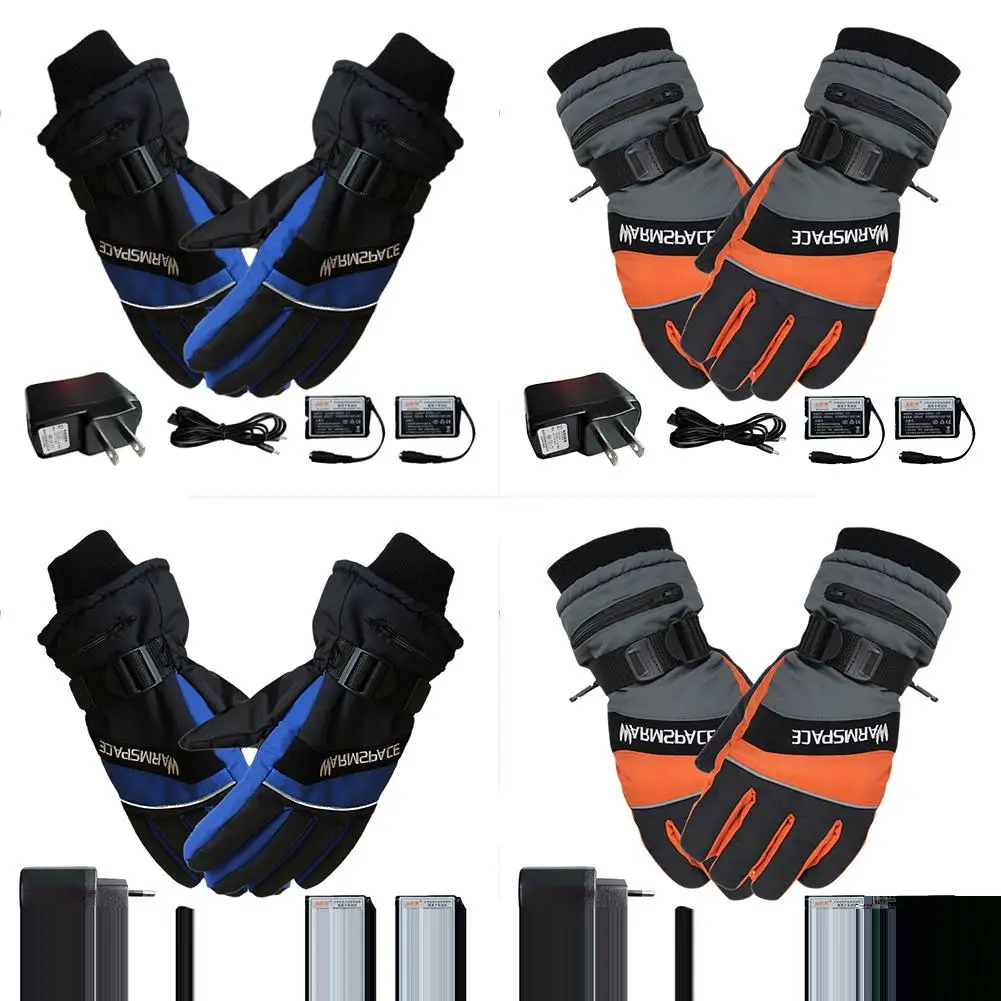 Зимние лыжные уличные рабочие USB грелки для рук электрические термоперчатки 1