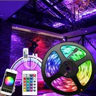 Zgx Wi-Fi контроллер 5050 RGB Светодиодные ленты свет 60ledM неоновая лампа Водонепроницаемый Декор Гибкая Клейкие ленты диода лента DC 12 В адаптер Комплект