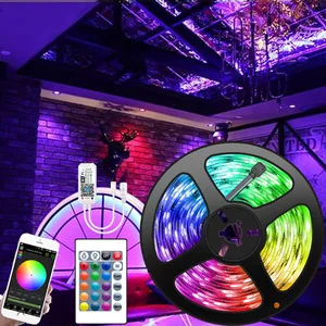 Zgx Wi-Fi контроллер 5050 RGB Светодиодные ленты свет 60ledM неоновая лампа Водонепроницаемый Декор Гибкая Клейкие ленты диода лента DC 12 В адаптер Комплект