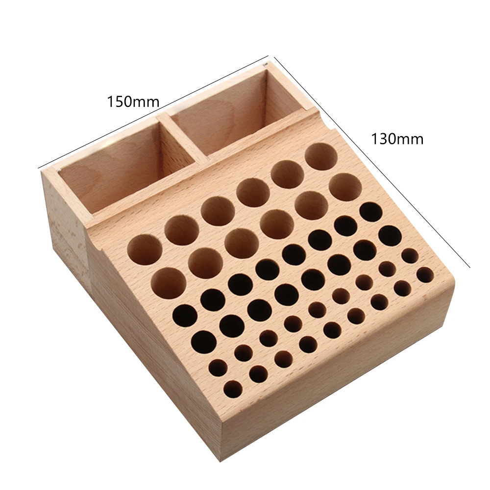 

Beech Leather Craft Tools Holder Rack Stand 98 / 46 Holes Leather Craft Tool Rack Stamp Punch Tool Storage Holder