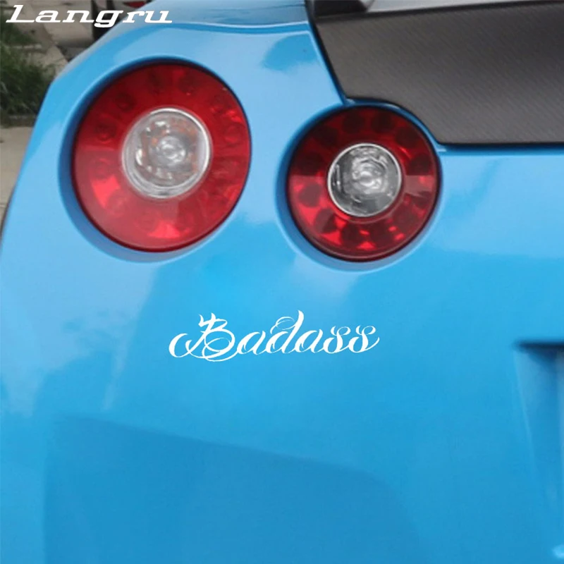 Langru Badass Fun виниловая наклейка на лобовое стекло автомобиля Наклейка графические