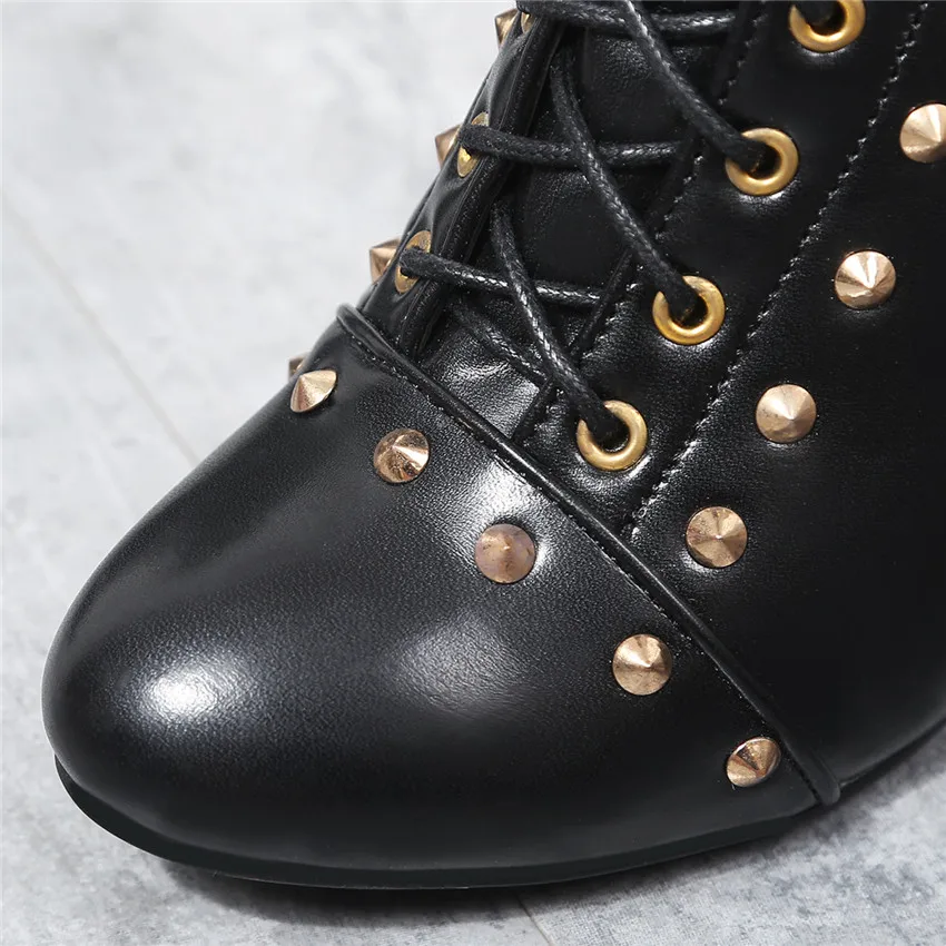 

Sexy Boots Woman High Heel Boots High Heels For Women Shoes Spring Autumn Ankle Boots Booties Female Small Big Size 34 - 48