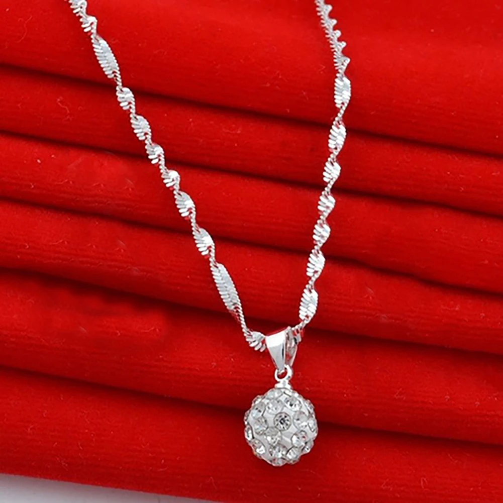 Женские свадебные комплекты украшений сережки и ожерелье с серебряным покрытием