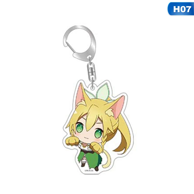 KEY5145H07 Sword Art Online SAO Yuuki Asuna акриловый брелок для ключей - Цвет: KEY5145H07