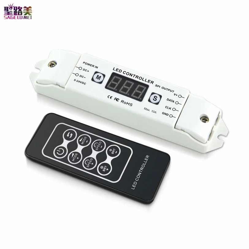 

Пиксельная Светодиодная лента SPI 12 В, управление детской цифровой адресной лентой управления для WS2801 WS2811 WS2812 8806 6803 лента IC