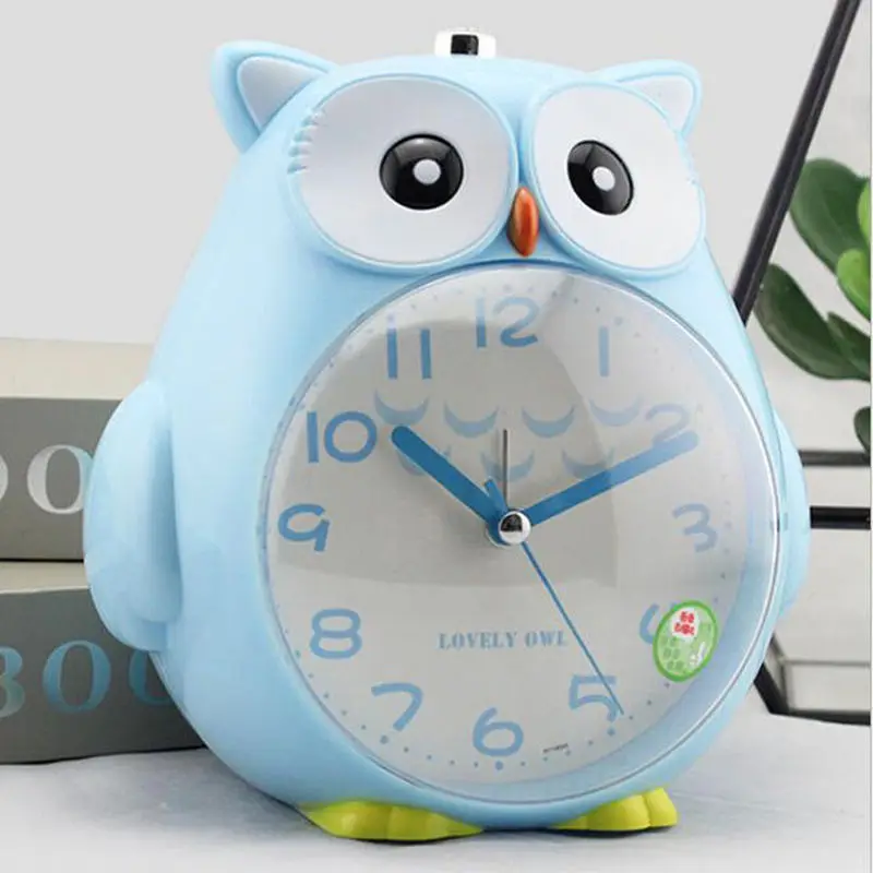 Милый мультяшный будильник для детской студенческой спальни бесшумный ночник