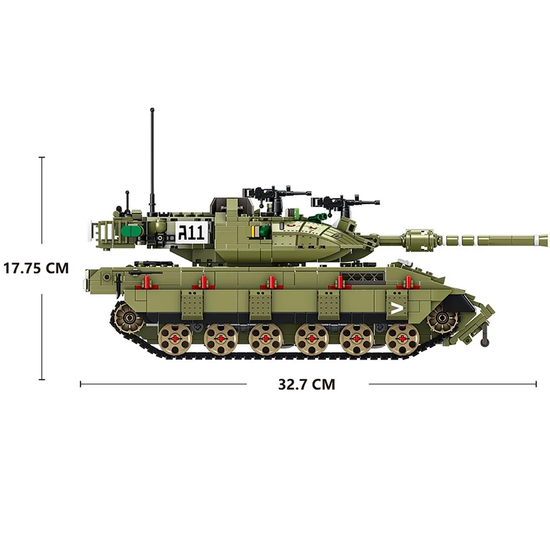 Серия военных танков Merkava MK4 главный боевой танк строительные блоки армейские