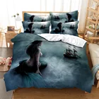 23 шт., Комплект постельного белья из микрофибры, с принтом