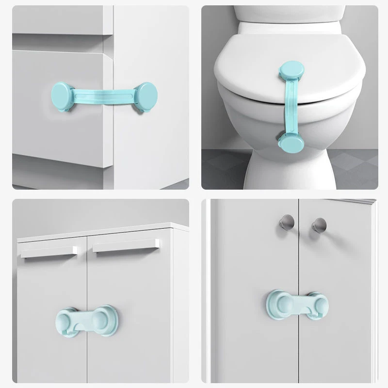 Baby Safety Lock Kids Drawer Lock Child Anti-opening Cabinet Door Refrigerator Protective Lock Baby Anti-pinch Protection Buckle