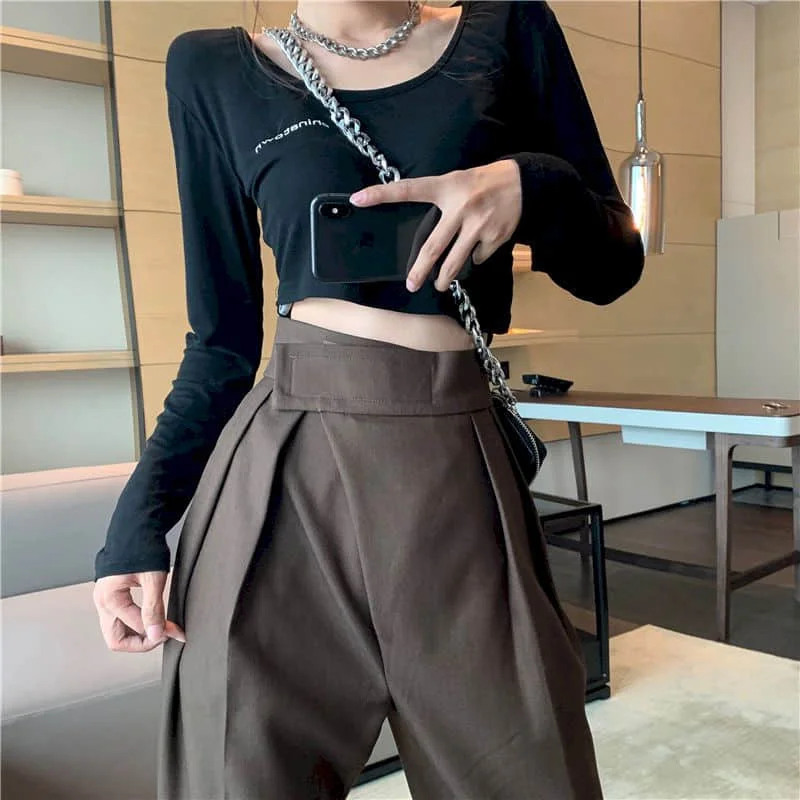 

New Autumn Spring Harem Cargo Pants Women Trousers Casual Wide Loose Baggy Solid Streetwear Jogges Pants