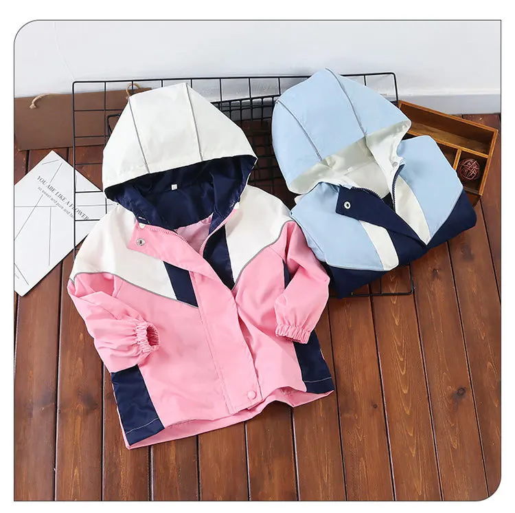 

New kids Outdoor sports jacket Zipper Jacket Unisex boy Clothes Autumn girl Hooded Coat Windproof & Waterproof Children's jacket