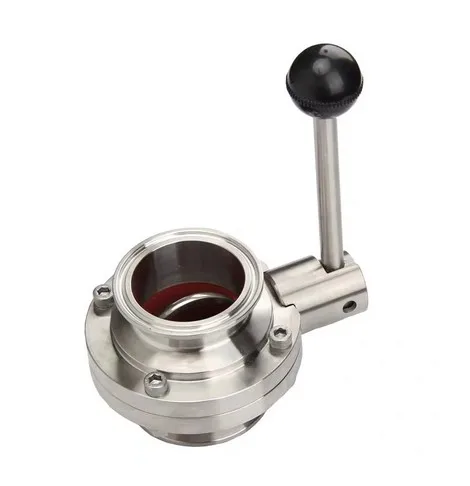 

2" inch 51mm SS304 Stainless Steel Sanitary 2" Tri Clamp ferrule OD 64mm Butterfly Valve Homebrew Beer Dairy Product B2Cshop