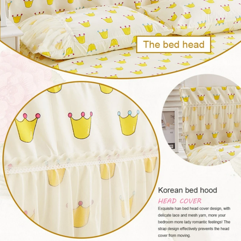 Милое покрывало принцессы с принтом, кружевное постельное покрывало для детской комнаты, в горошек, постельные принадлежности с принтами деревьев, простыня для девочек и Набор наволочек