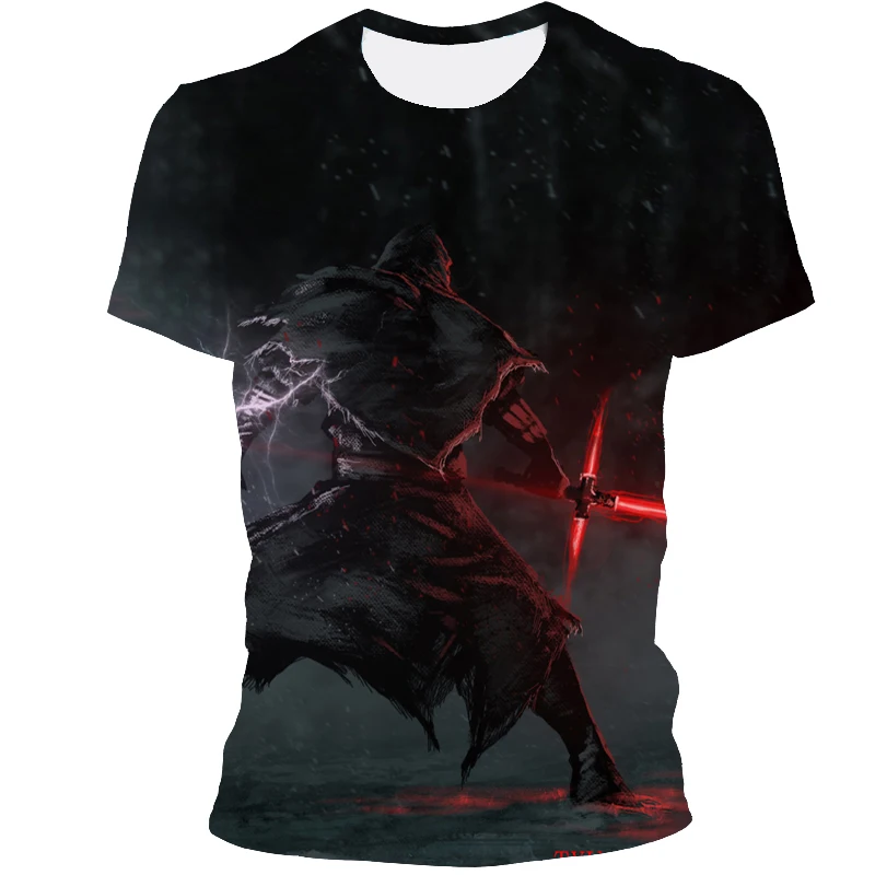 

Cartoon anime men's summer short-sleeved polyester super cute super fun fashion avant-garde street 3D printing sports T-shirt