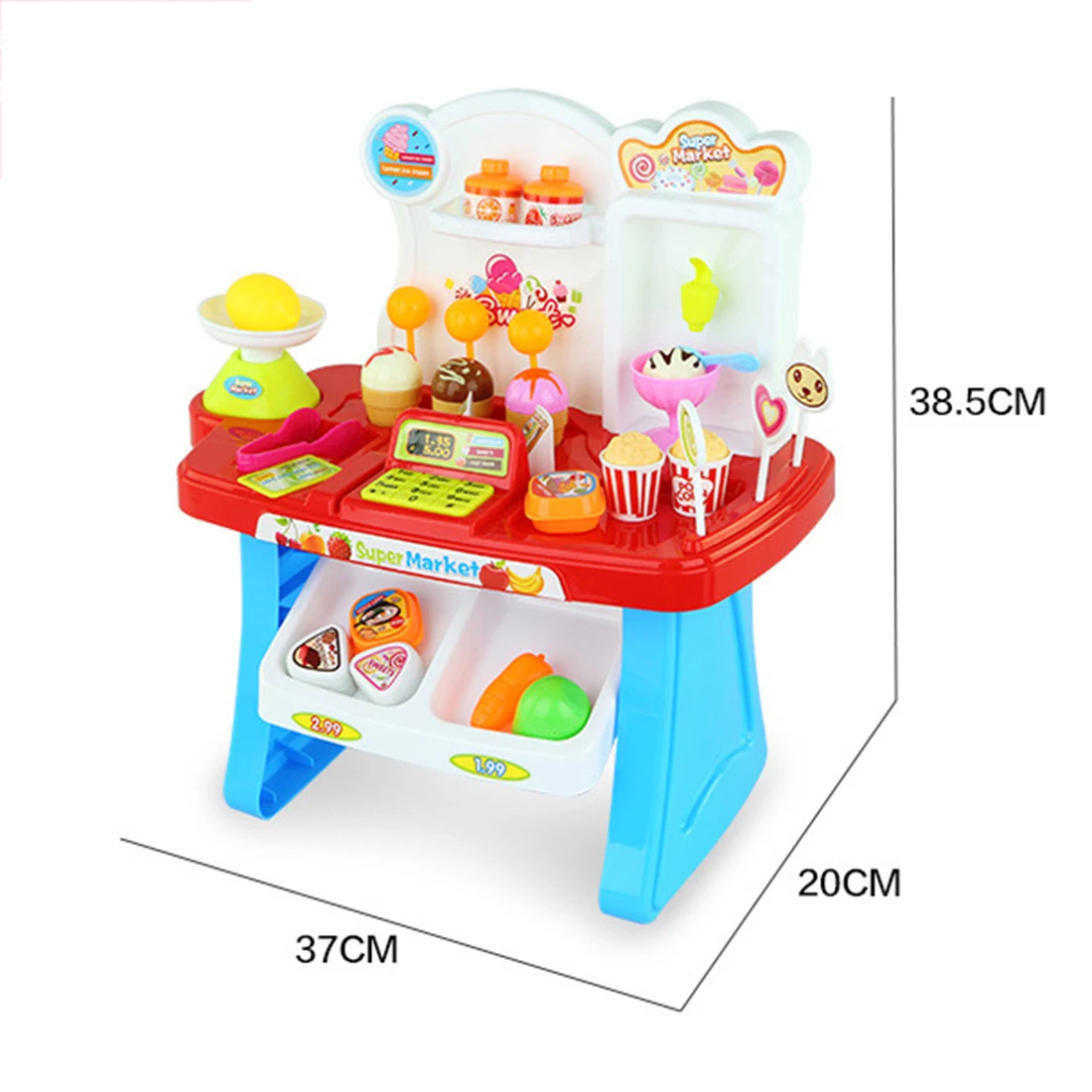 34 шт./компл. детская мини Superarket Playset притворяться торговый рынок Играть Стенд