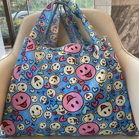 reusable foldable shopping bag high quality large size tote bag eco bag waterproof t shirt bag shopkeeper bags handbags