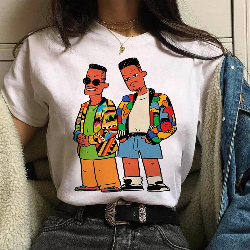 

Retro Graphic Will Smith t shirt Top Soft Oversized The Fresh Prince Of Bel Air Comedy Tee Female/Man T-Shirt Streetwear
