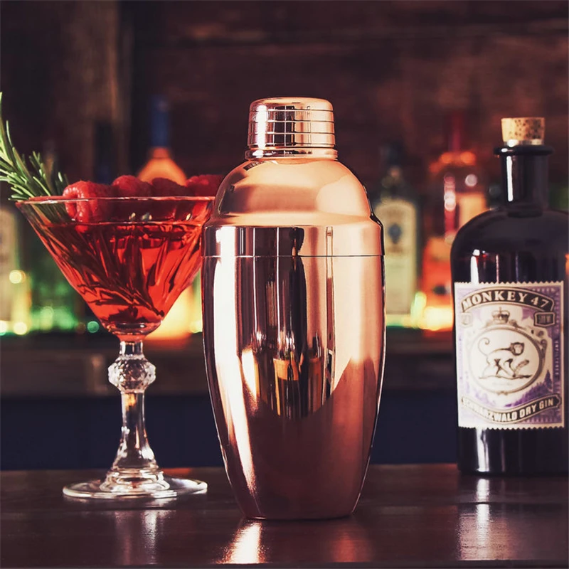 550 мл Нержавеющая сталь шейкер традиционные из трех частей стильный винный бар