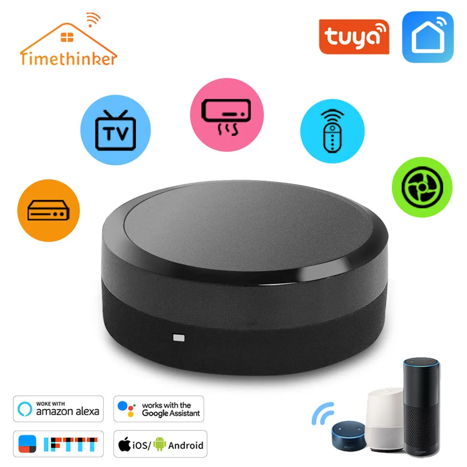 Timethinker Tuya Smart IR Hub пульт дистанционного управления Голосовое управление для кондиционера ТВ работа с Alexa Google Home для samsung IOS