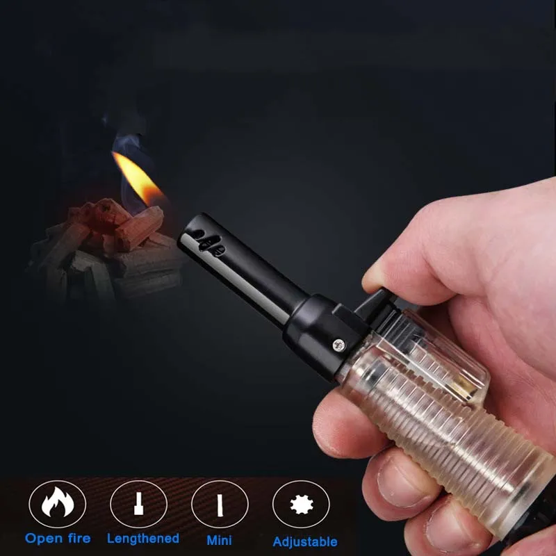 Мини светильники легче чем газ Бутан газовая зажигалка с распылителем