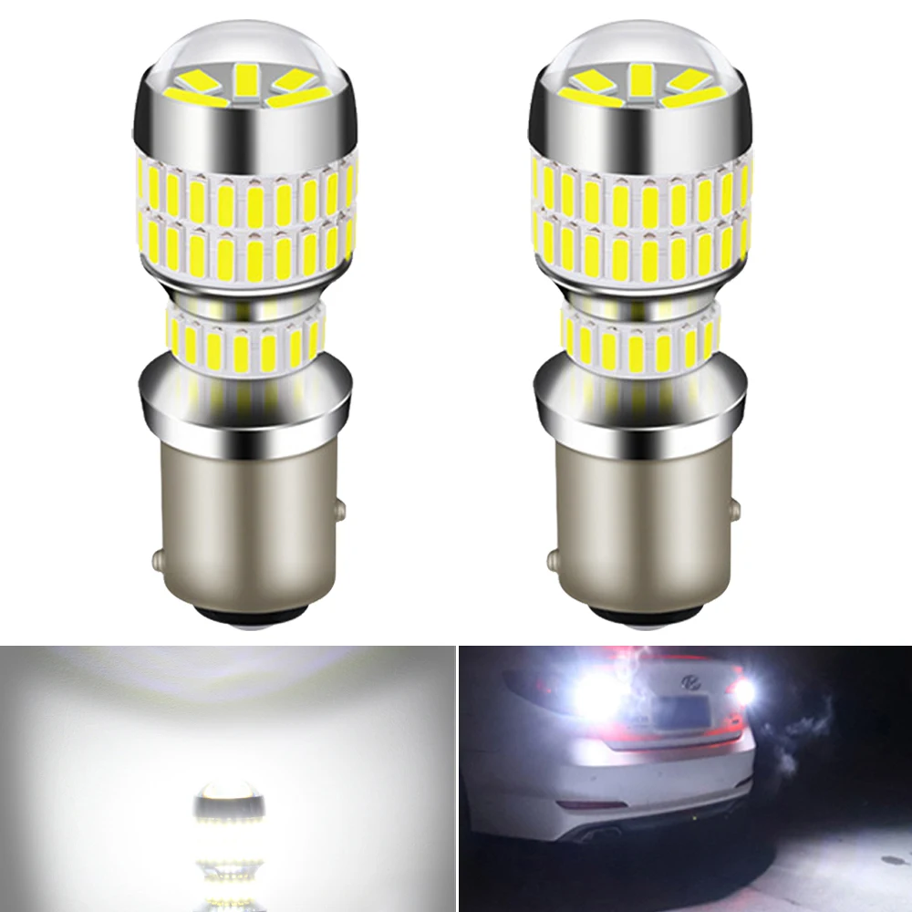 

2x BAY15D 1157 S25 BA15S P27/7W Car LED Bulbs for VW Passat B5 B6 Canbus Auto P21W 1156 LED Reverse Lights for VW Passat 01-10