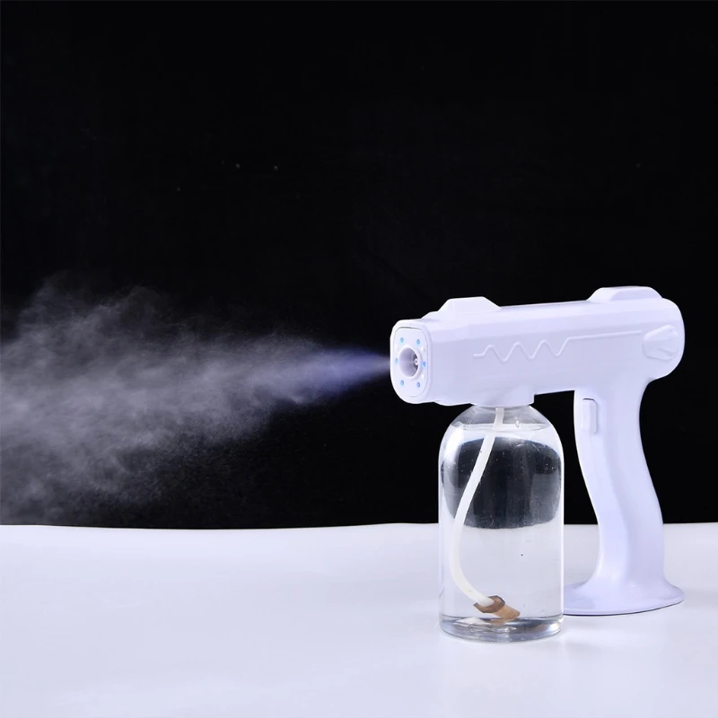 

800ml Blue Light Nano Disinfection Sprayer Handheld Wireless Rechargeable Ultraviolet Atomization Sterilization Sprayers
