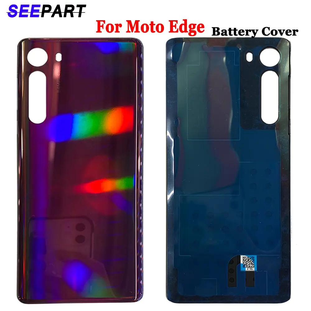 

6.59"For Motorola Moto Edge Battery Back Cover Glass Rear Cover Housing Door for Moto Edge Back Battery Cover