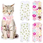 Костюм для выздоровления кошек, дышащий хирургический ошейник для животных, ран и кожных заболеваний, одежда для щенков и кошек