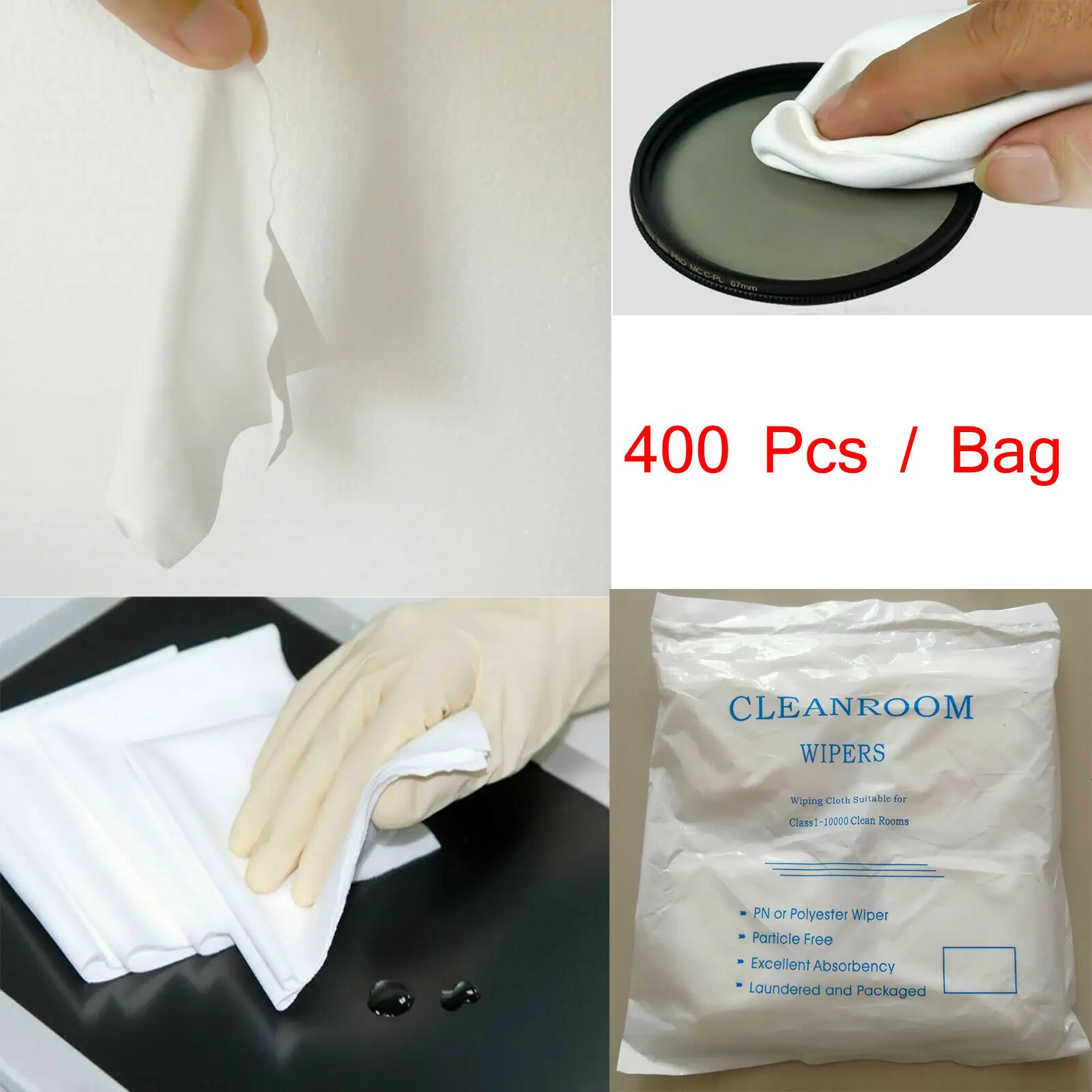 

For LCD Superfine Fiber Soft Cleanroom wiper cleaning Non Dust Cloth Dust Clean