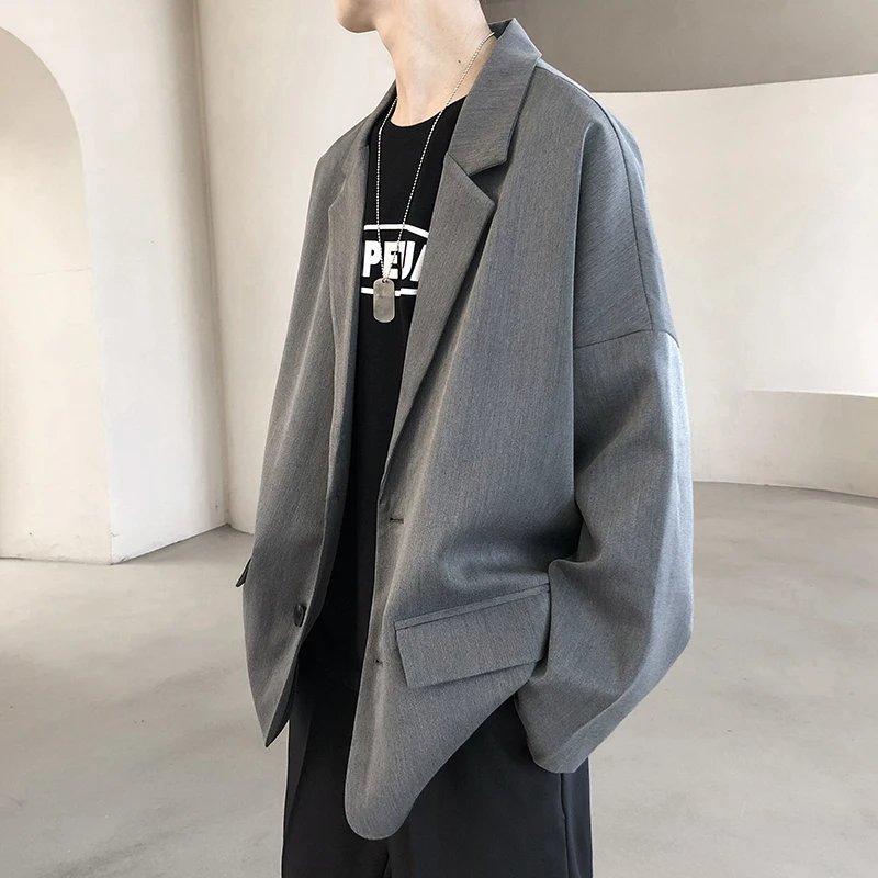 

Новинка, модная весенне-осенняя мужская одежда, облегающий Блейзер, одежда в стиле кэжуал, верхняя одежда