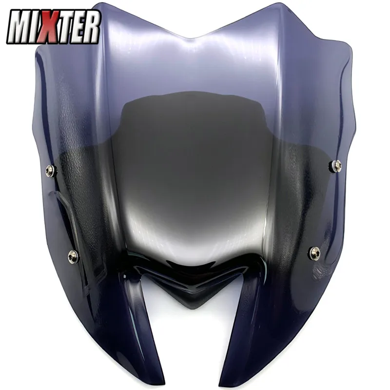 smoke Мотоцикл спортивный козырек ветровое стекло дефлектор ветрового стекла для Kawasaki Z900 Z-900 '17-'19 Z 900 Double Bubble - Цвет: smoke